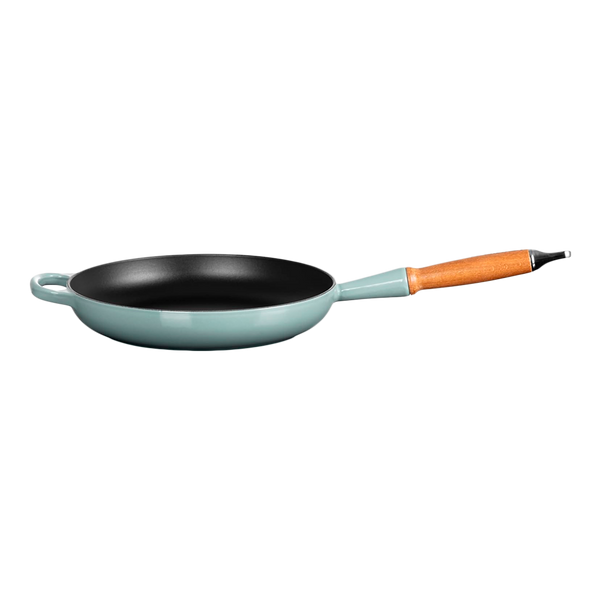 Sartén Redonda con Mango de Madera Sea Salt 28 Le Creuset