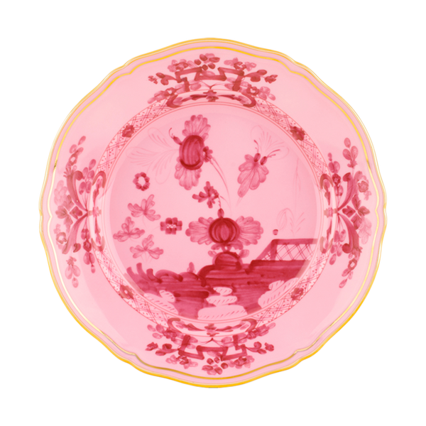Oriente Italiano Plato para Postre Porpora Ginori 1735