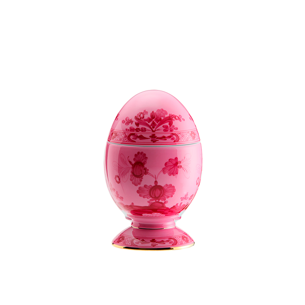 Oriente Italiano Egg w/Cover Porpora Ginori 1735