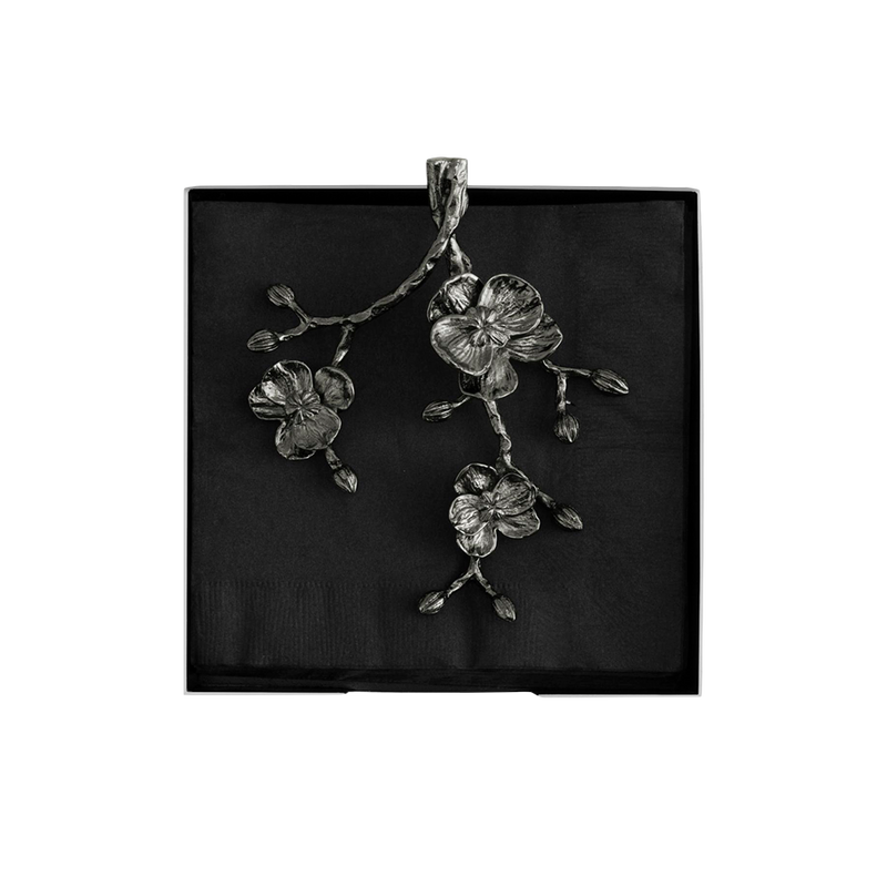 Servilleteros Cóctel Black Orchid Michael Aram