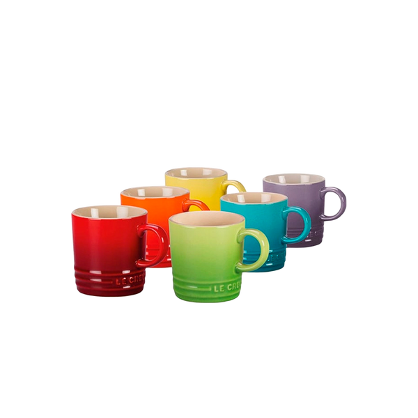 Mug Rainbow para Expreso Le Creuset (set de 6)