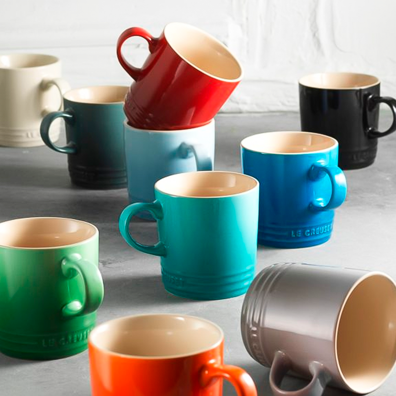 Mug Rainbow para Cappuccino 200ml Le Creuset (set de 6)