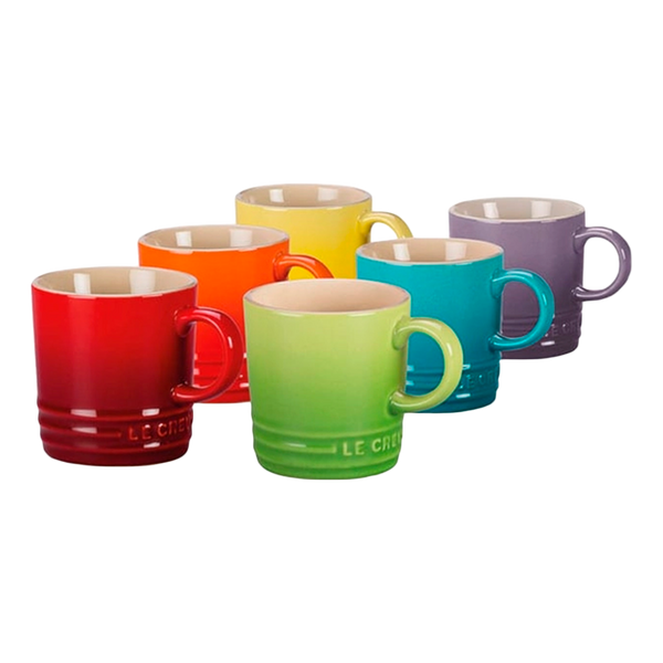 Mug Rainbow para Café Le Creuset (set de 6)