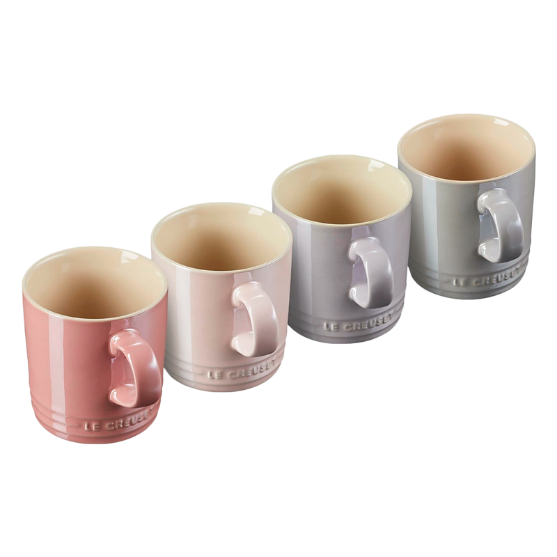 Mug Rosado / Gris Le Creuset (Set de 4)