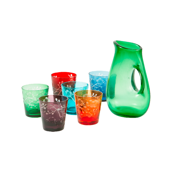 Vasos Blossom Polspotten (Set de 6)
