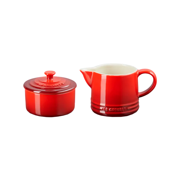 Set Cremera y Azucarero Rojo Le Creuset