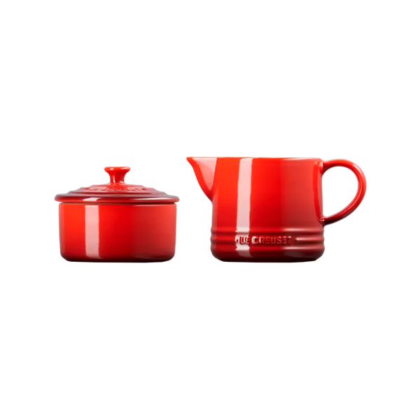 Set Cremera y Azucarero Rojo Le Creuset