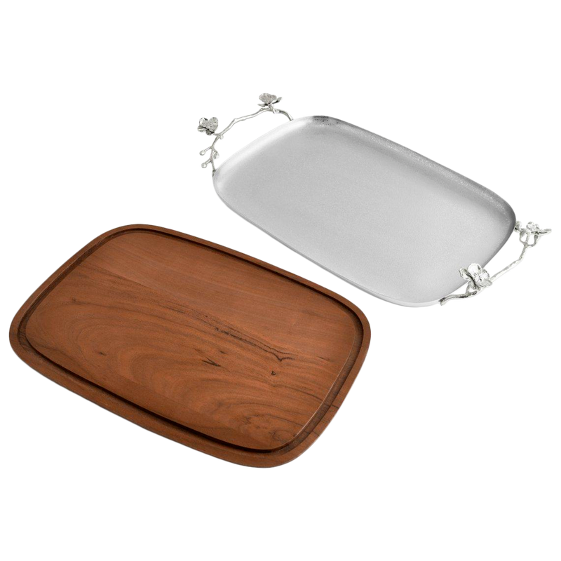 Bandeja de pan White Orchid Michael Aram