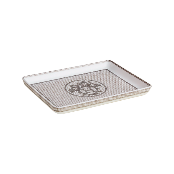 Mosaique Au 24 Platinum Hermès Bandeja Rectángular Pequeño