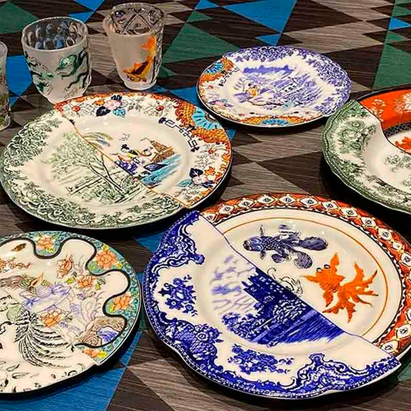 Plato de Postre Hybrid Waldrada Seletti