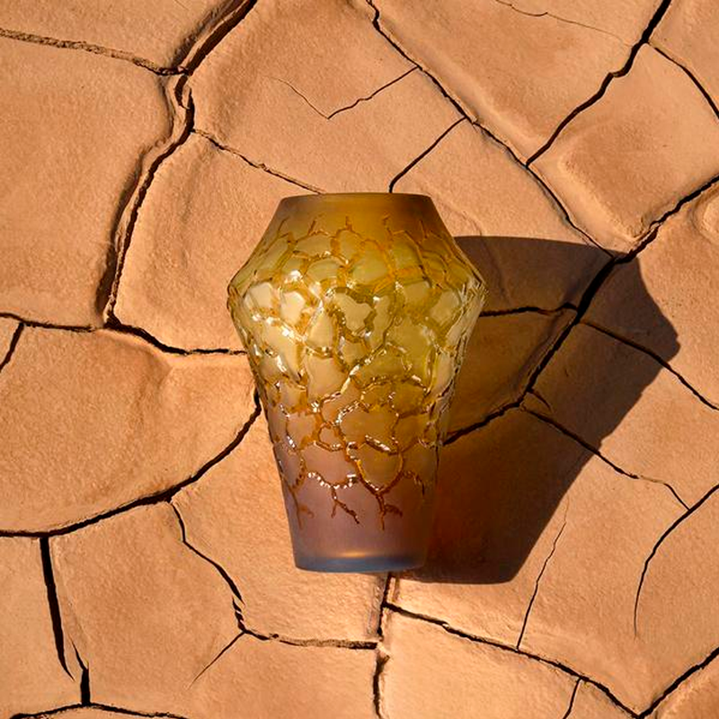 Florero Caldera Canyon Crystal Lalique
