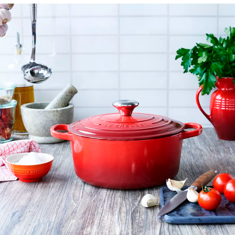 Olla Redonda Cocotte Rojo 30 Le Creuset