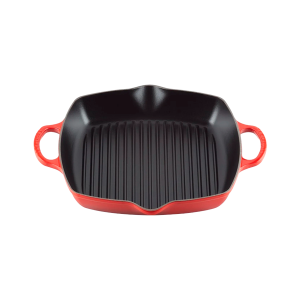Parrilla Profunda Cuadrada Rojo 30 Le Creuset