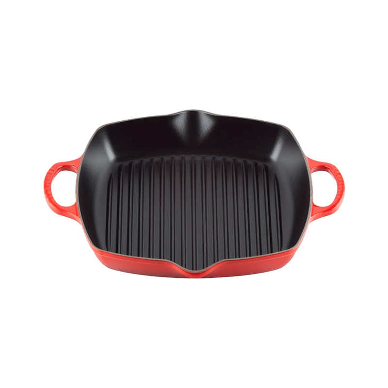 Parrilla Profunda Cuadrada Rojo 30 Le Creuset