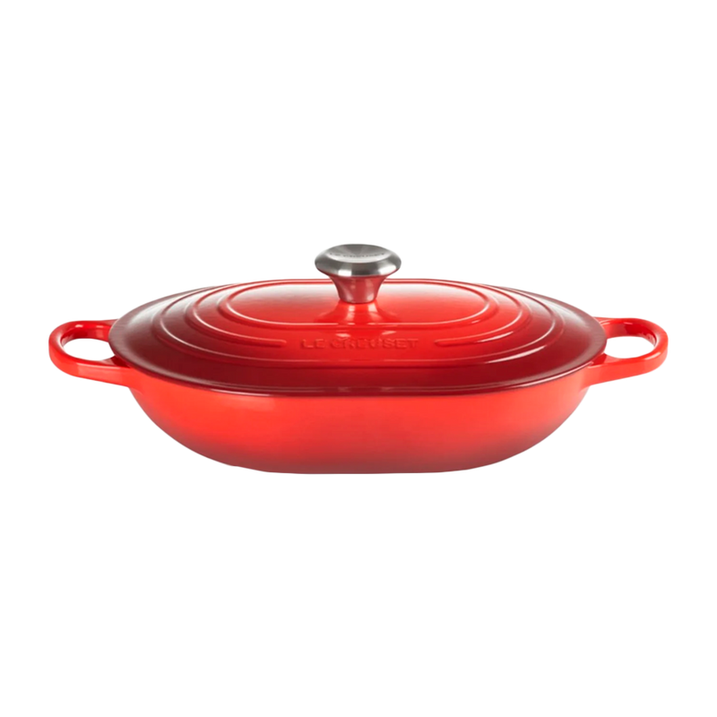 Olla Ovalada Oblong Rojo 31 Le Creuset