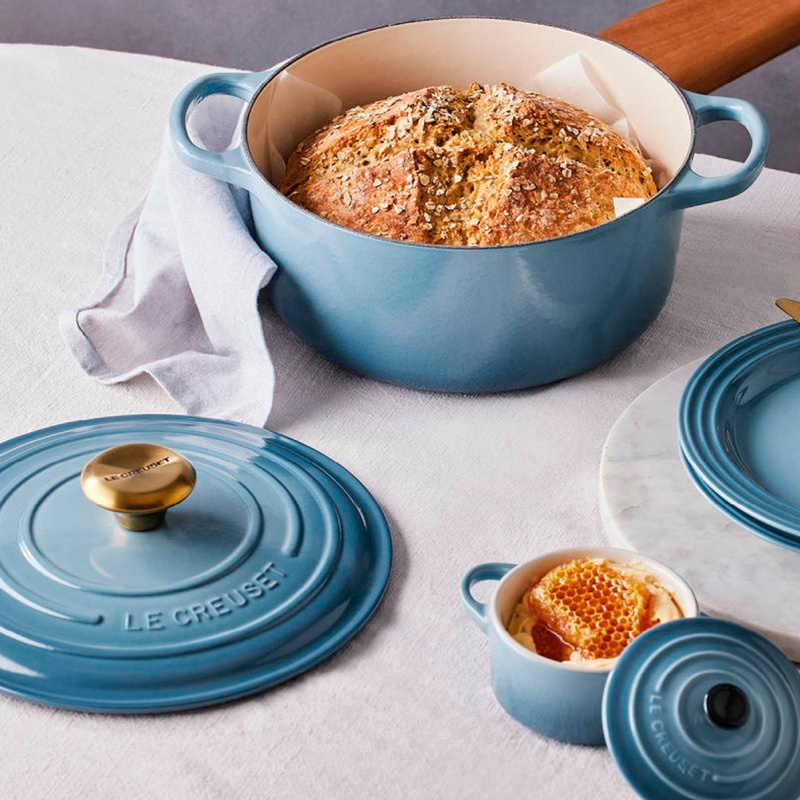 Olla Redonda Cocotte Chambray Le Creuset
