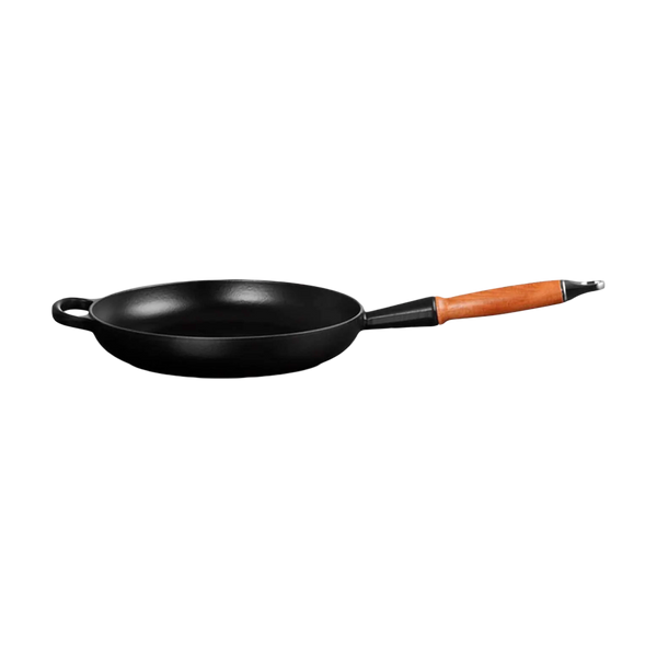 Sartén Redonda con Mango de Madera Negro 28 Le Creuset