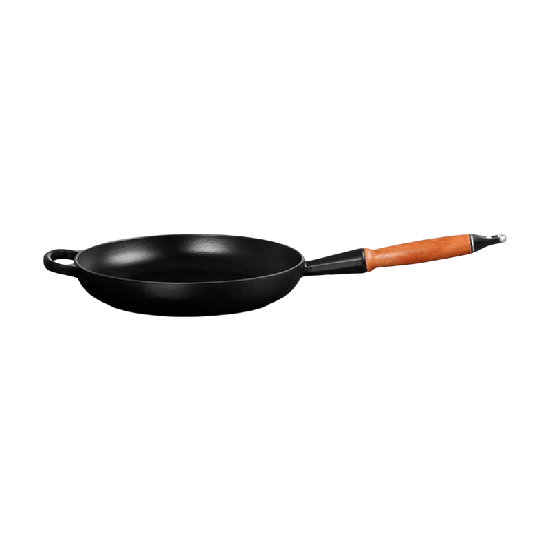 Sartén Redonda con Mango de Madera Negro 28 Le Creuset