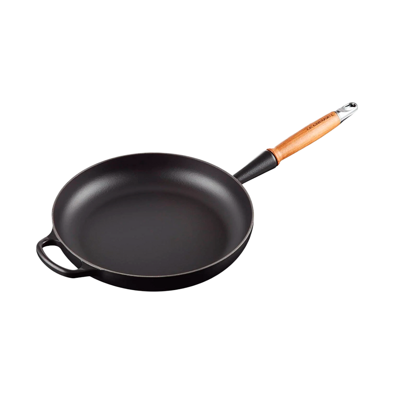 Sartén Redonda con Mango de Madera Negro 28 Le Creuset