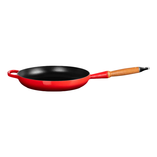 Sartén Redonda con Mango de Madera Rojo 28 Le Creuset