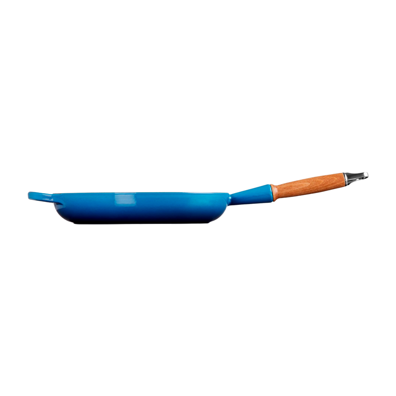 Sartén Redonda con Mango de Madera Azul 28 Le Creuset