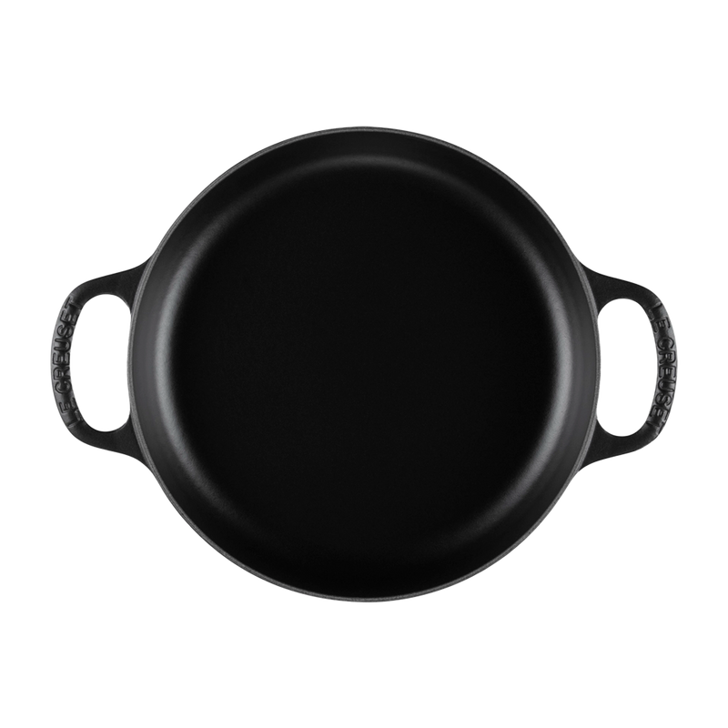 Sartén Redonda con Asas Dobles Negro Mate 28 Le Creuset