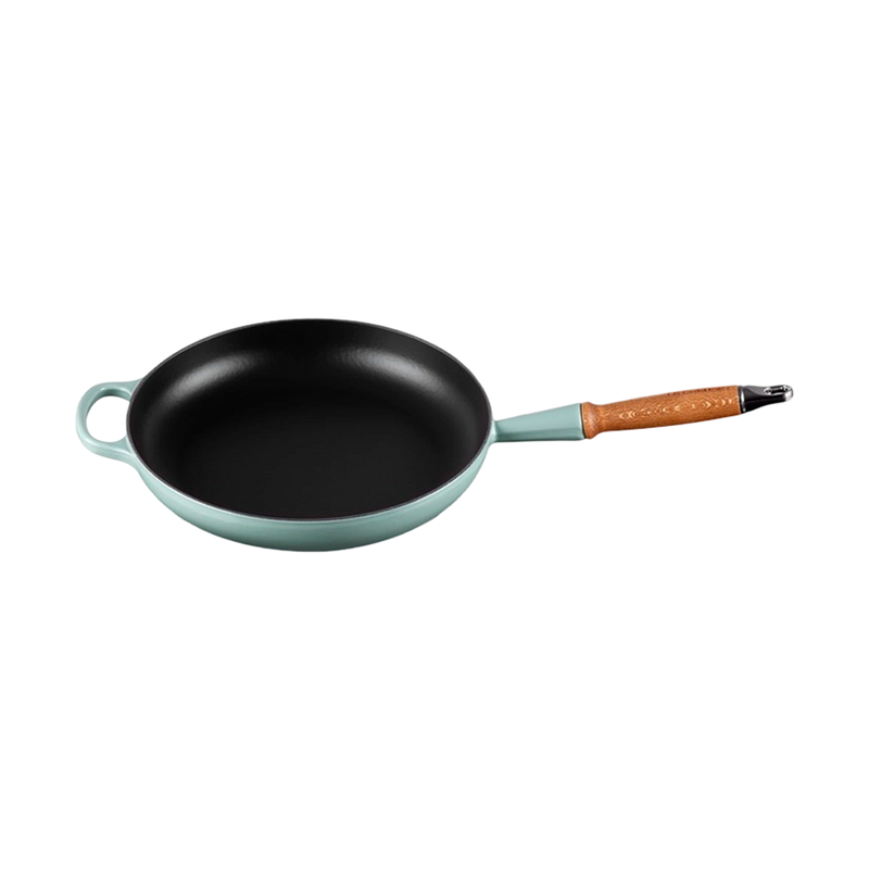 Sartén Redonda con Mango de Madera Sea Salt 28 Le Creuset