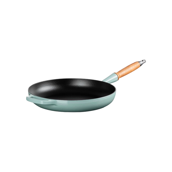 Sartén Redonda con Mango de Madera Sea Salt 28 Le Creuset