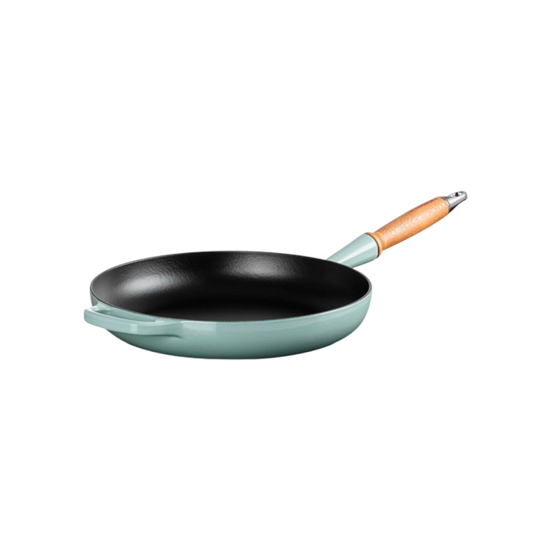 Sartén Redonda con Mango de Madera Sea Salt 28 Le Creuset