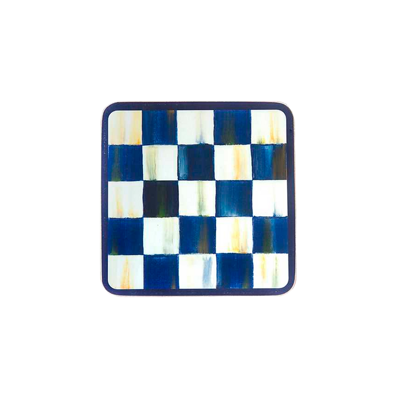 Posavasos Royal Check Mackenzie Childs (set de 4)