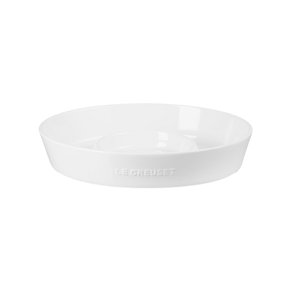 Fuente Ovalada Chip & Dip Blanco Le Creuset