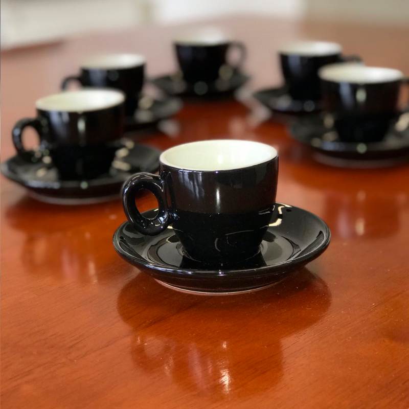Tazas Espresso Firenze Negro (Set de 6)