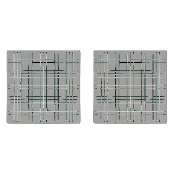 Square Plato Cuadrado Smoke Grey Nachtmann (set de 2)