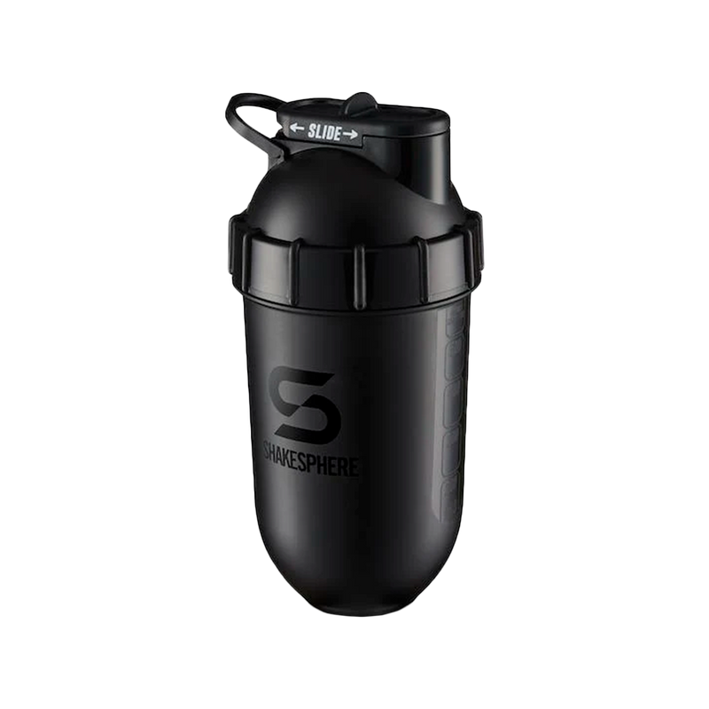 Protein Shaker Bottle 700ml Tumbler Original Glossy Black