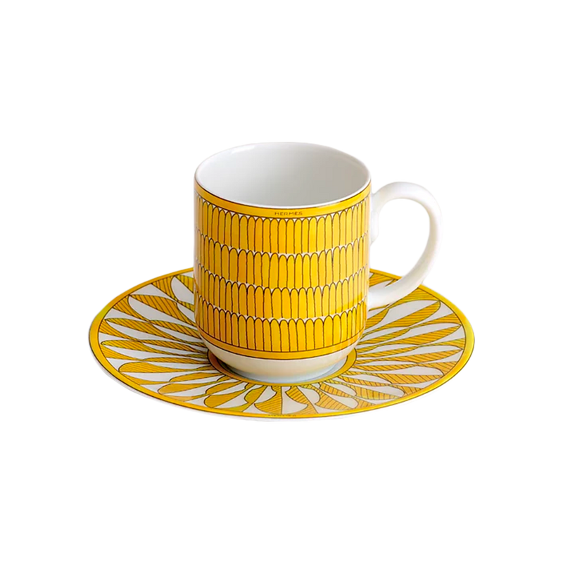 Soleil D'Hermes Taza para Espresso y Plato